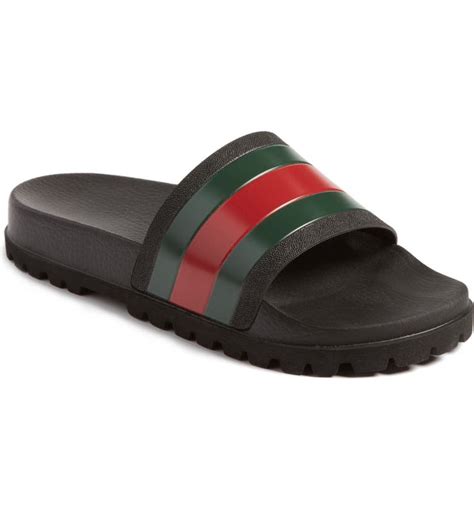 men's gucci slide sandal 4419085 - 9us / nero/nero|Slides for Men .